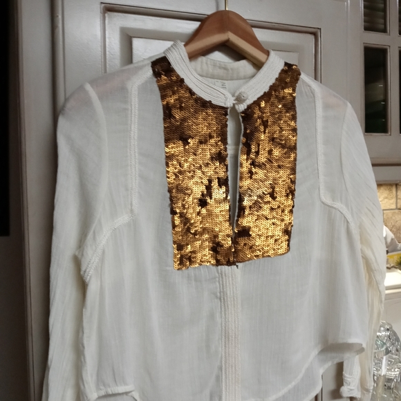 Fp New Romantics Sequin Button Down - Picture 5 of 14